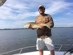 One fisherman catch a 23-inch fish in Freeport
