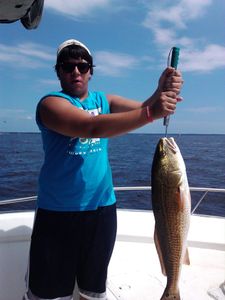 Redfish caught by angler in Freeport
