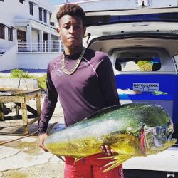 Fisherman catches a 24-inch fish in Buccoo