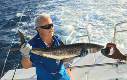 King Mackerel fish caught while fishing in Buccoo