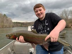 Trout in fishing! Best  Michigan fishing guide