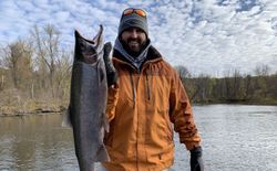 Coho salmon caught in Custer