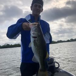 Largemouth bass caught while fishing in TX