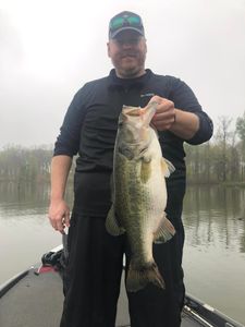 Lone fisherman in TX enjoying the best, great catch