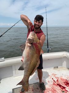 One person fishing in NJ