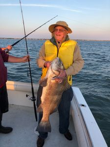 Lone angler fishing at Cape May
