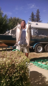 2 huge fish caught while fishing in CA