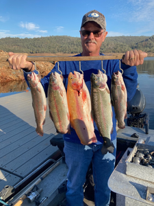 5 rainbow trout caught fishing in Olivehurst