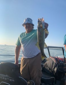 One person fishing in Duluth