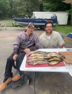 Two bluefish caught during fishing trip in Duluth