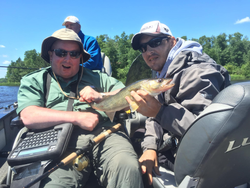 Walleye fish caught by 3 people in Duluth while fishing