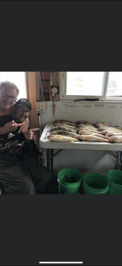 Two people fishing in Duluth