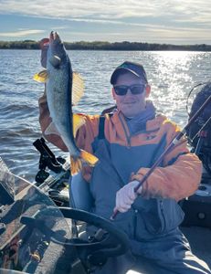 Angler enjoying a day of fishing in Minnesota