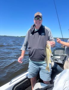 A person fishing in Duluth