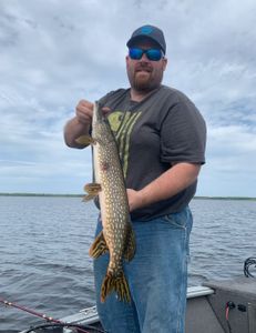 Angler fishing for Northern Pike in Duluth