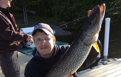 Northern Pike caught fishing in Minnesota