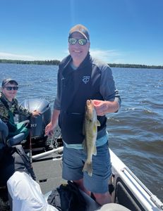 Two people fishing in Duluth