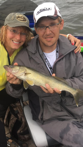 Two anglers with a fish catch in Minnesota