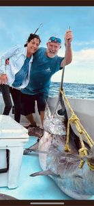 Large swordfish caught during deep sea fishing trip in Key West Florida