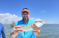 Speckled trout catch from Corpus Christi TX fishing trip