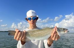 Spotted seatrout caught fishing in Corpus Christi TX waters