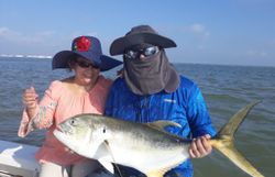 Crevalle Jack, a 23-inch fish caught while fishing in TX