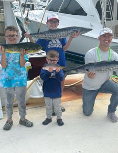4 wahoo fish and great barracuda caught in FL