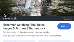 Fish being caught underwater in Florida City FL fishing waters