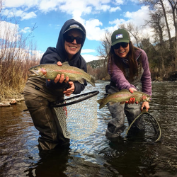 Double rainbow trout success in Florida waters!