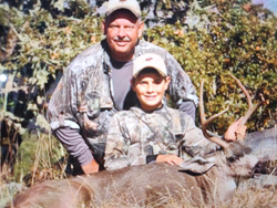 Great white-tailed deer harvest! Nice antlers on this one.