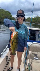 Angler with a 16-inch fish in Fort Lauderdale