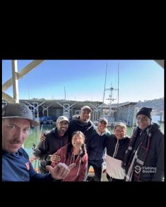 Group of 8 people fishing in CA