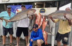 Five big fish caught by group of four people in TX