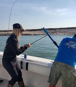 Scenic view of the Port O'Connor waterfront during a fishing, hunting, or tours adventure