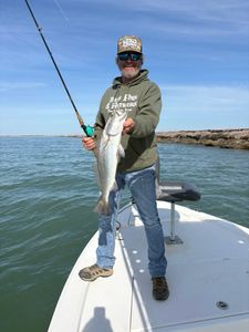 Speckled trout caught while fishing in Port O'Connor TX waters