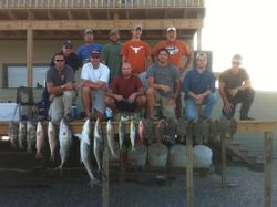 2 small fish caught on a fishing trip in Port O'Connor