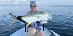 A huge Crevalle Jack fish caught while fishing in Seadrift