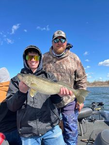 1st Walleye he ever caught! 