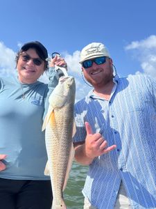Family fishing fun on Galveston Bay today