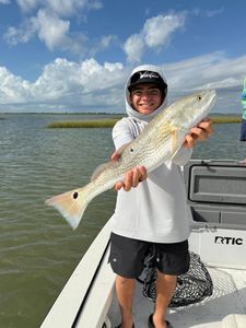 A lone angler fishing in TX
