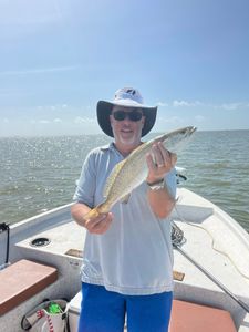 Lone angler fishing in Texas