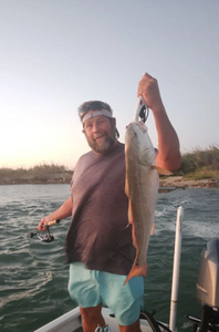 A lone angler fishing in Texas