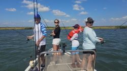 4 people fishing in Texas