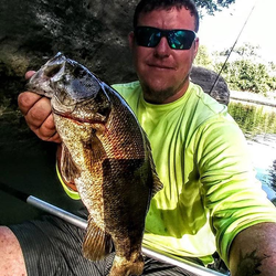 A single 15-inch angler fishing in Port Aransas, Texas
