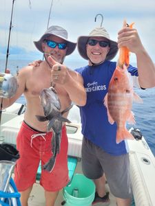Two people fishing at Wrightsville Beach