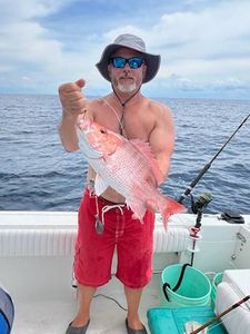 Scenic landscape with one person fishing in North Carolina