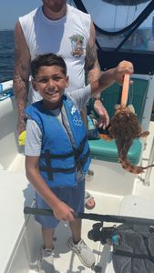 Angler fishing in North Carolina with line and rod