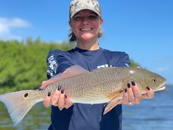 Redfish caught on a fishing trip in Florida