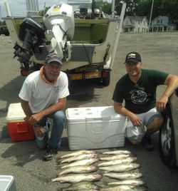 Two people fishing in Ohio