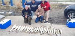 Four people in OH enjoying a great fishing trip